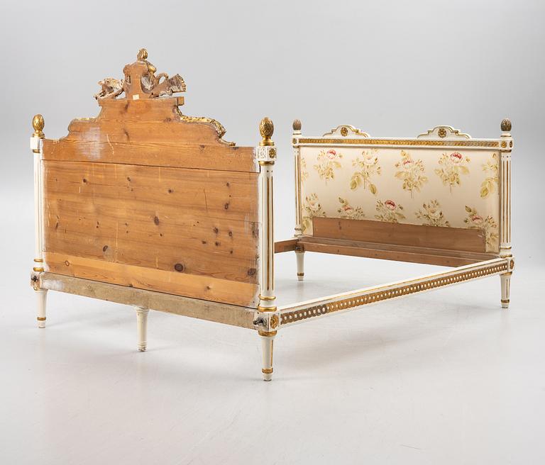 Säng, tillskriven Erik Öhrmark (mästare i Stockholm 1777-1813), Gustaviansk.