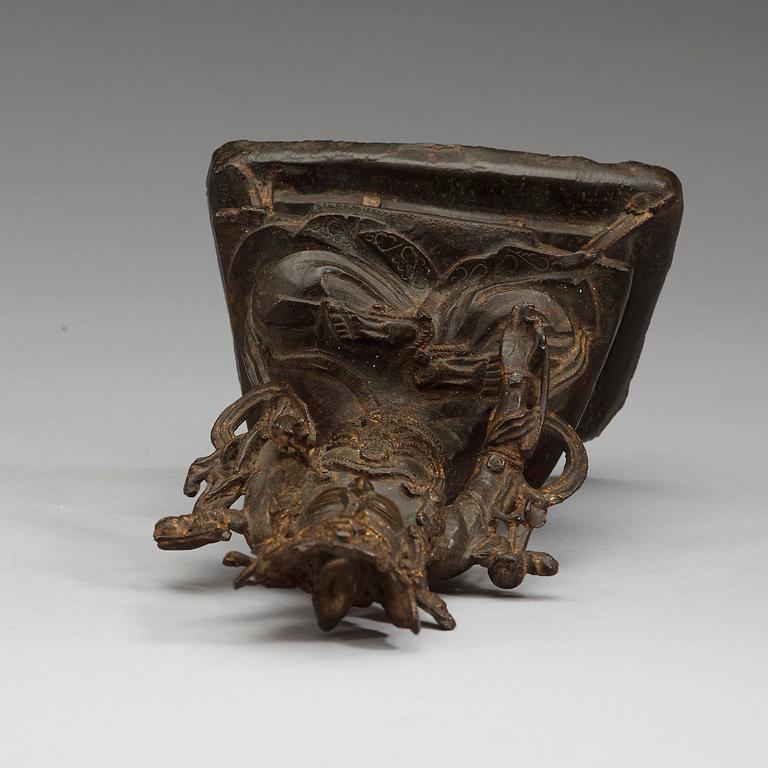 BODHISATTVA, brons. Manjushri. Mingdynastin 1600-tal.