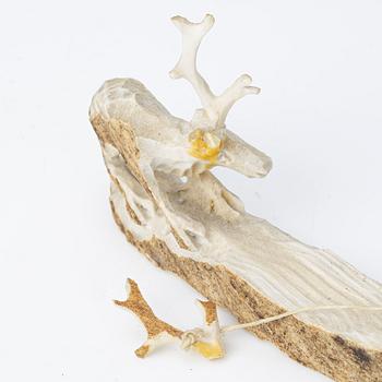 Erik Norberg, sculptures, 2 pcs. Reindeer separation.