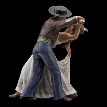 FIGURIN, porslin, Dahl Jensen, Danmark, 1900-talets andra hälft.