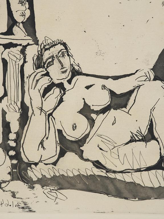 Pablo Picasso, "Peintre et modèle avec un sculpture I".
