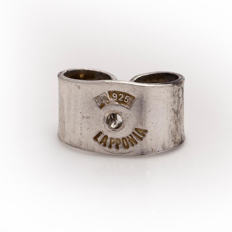 Björn Weckström, bracelet, brooch, earrings, pins, silver, Lapponia 2006.