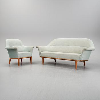 Bertil Fridhagen, fåtölj och soffa, 1900-talets mitt.