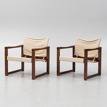 Karin Mobring. A pair of armchairs, "Diana", IKEA, 1970's.