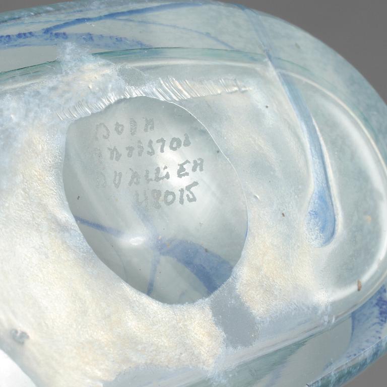 FLASKOR, 2 st, VAS samt SKÅL, glas, Bertil Vallien, Kosta Boda, två signerade delar.