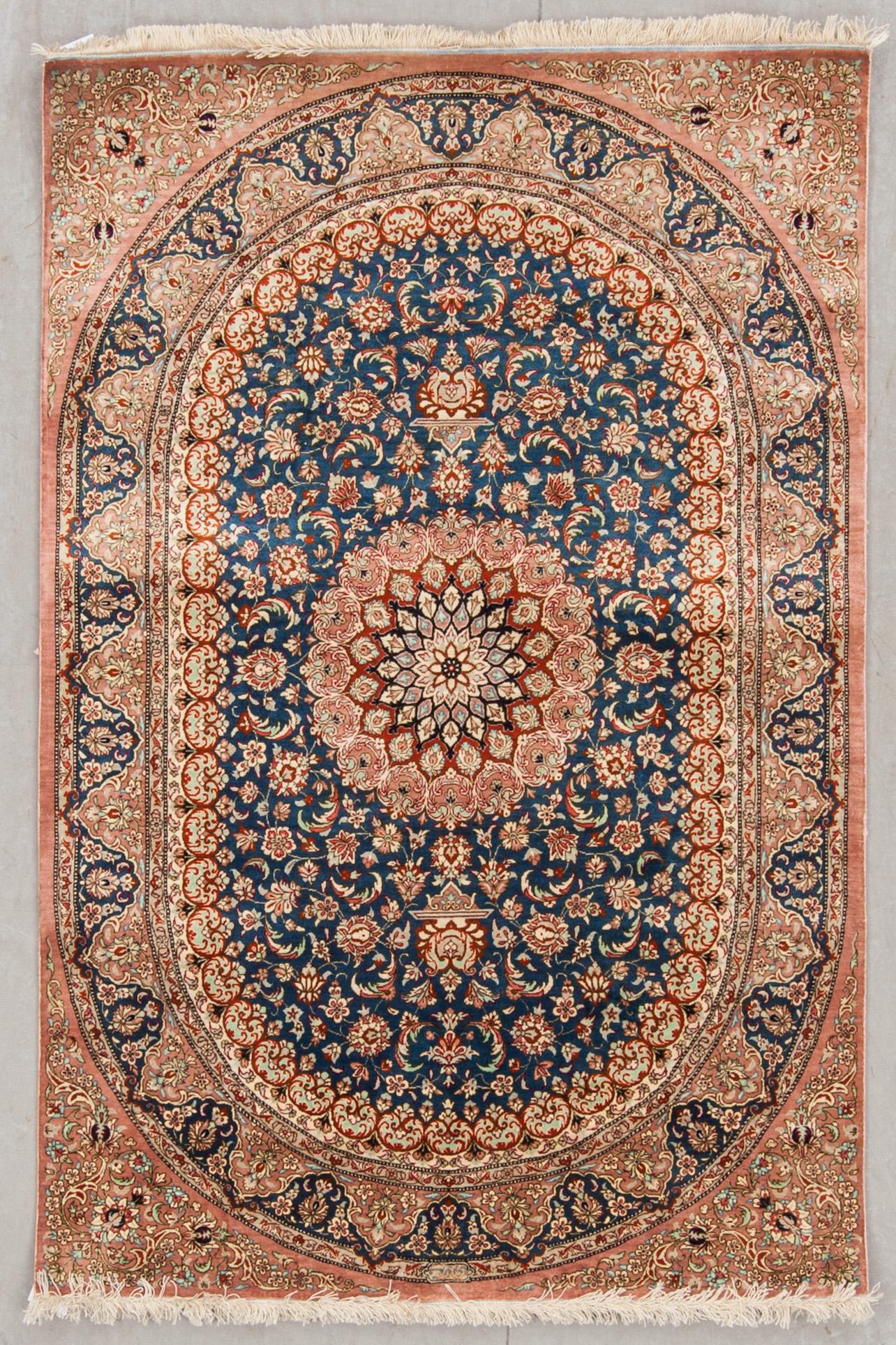 MATTA, old, Ghom, silke, signerad, ca 150 x 99 cm.