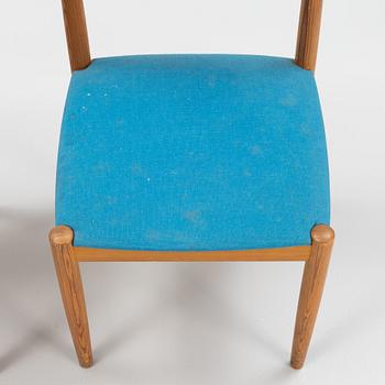 A set of five pine chairs by Yngve Ekström for Swedese, 1970s.