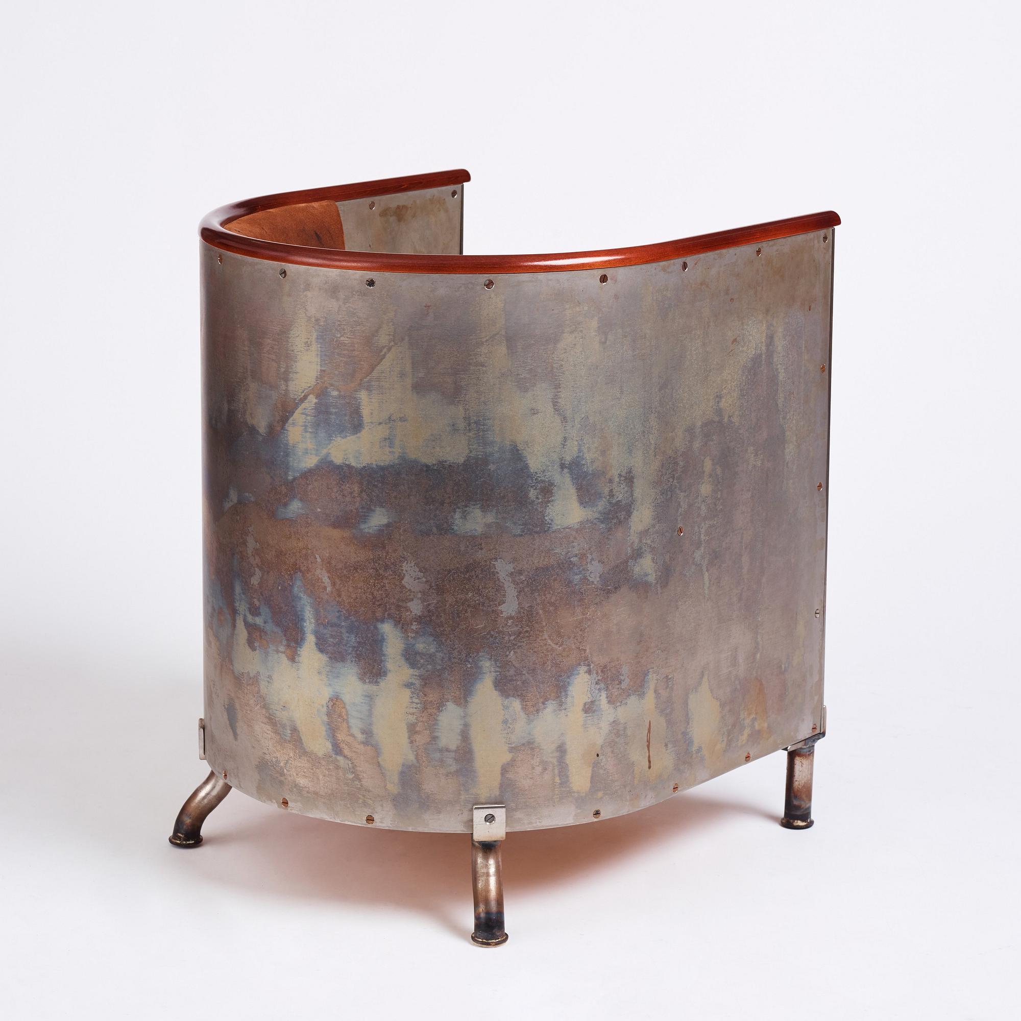 Mats Theselius, a 'Järn/Mocca' lounge chair, ed. 41/360, Källemo, Sweden, post 1994.
