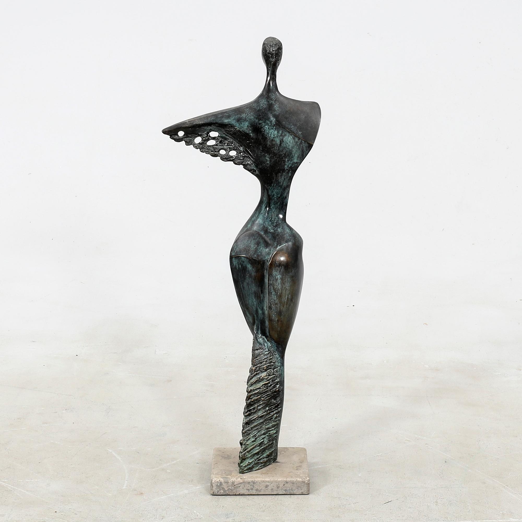 Stan Wys, sculpture Standing Woman signed and numbered.