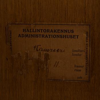 ELIEL SAARINEN, vitriinikaappi, 1900-luvun alku, Valtion Rautatiet.