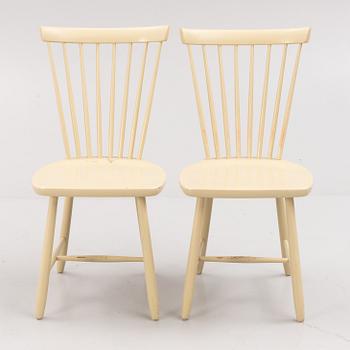 Carl Malmsten, chairs, 6 pcs, "Lilla Åland", mid-20th century.