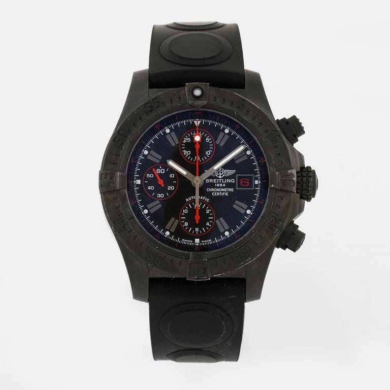 BREITLING, Avenger Blacksteel, Chronometer, Limited Edition, chronograf, wristwatch, 43 mm.