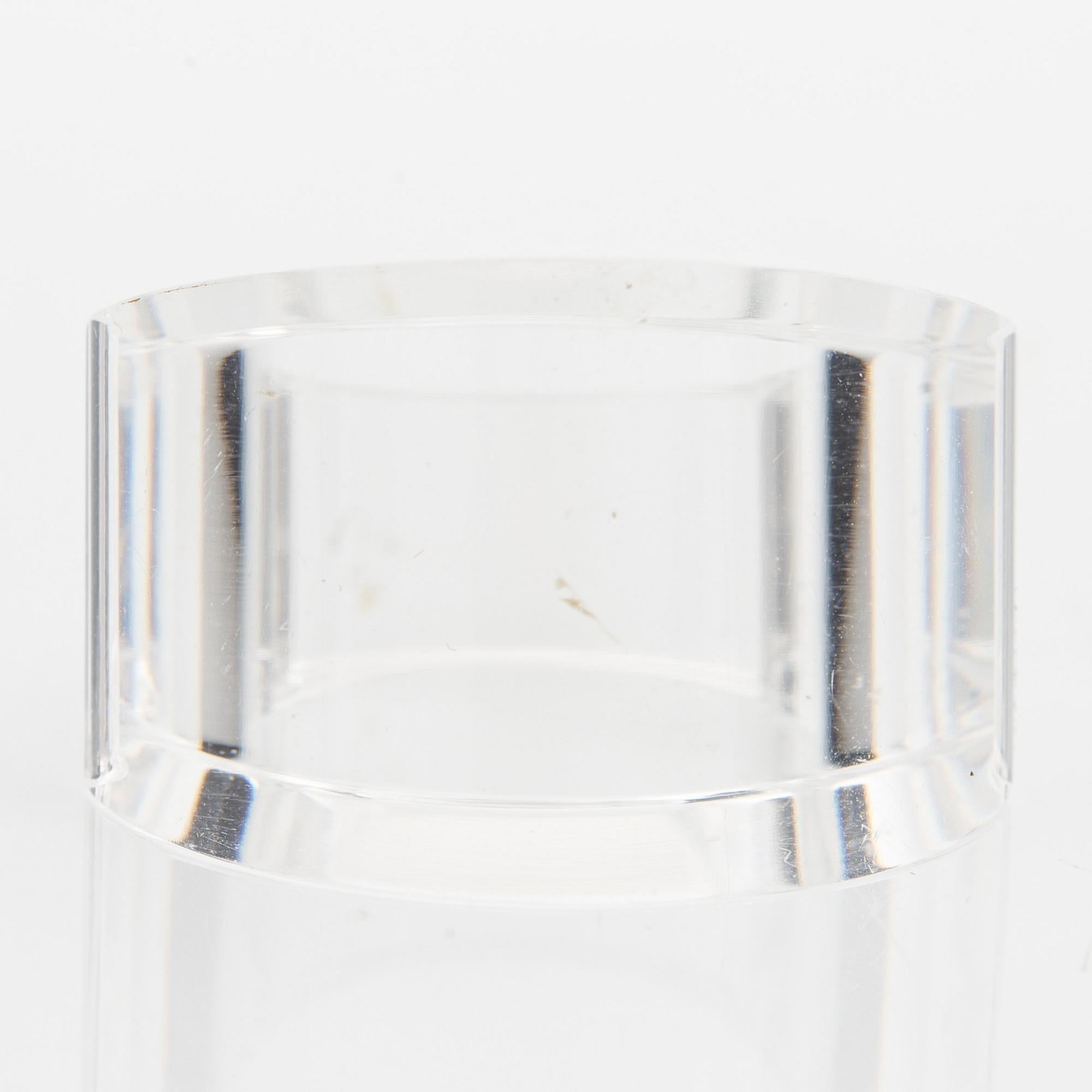 Siv Lagerström, three rings, acrylic plastic, 1970s.