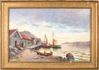 JOHNNY MILLAR, oil on canvas, signed.