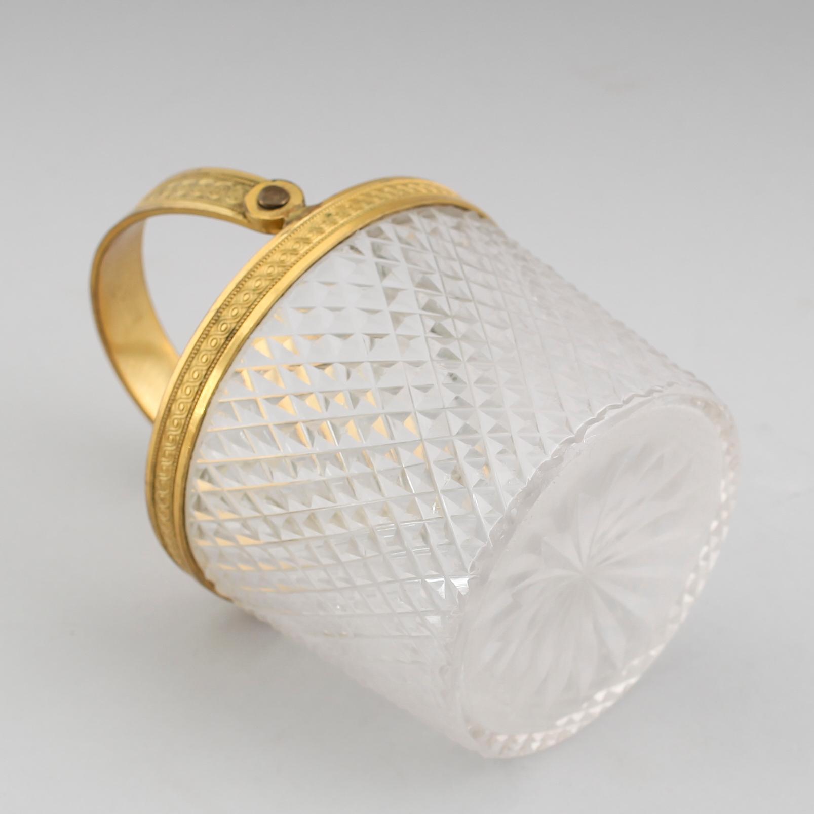 BONBONJÄR, empirestil, glas, 1800-tal.
