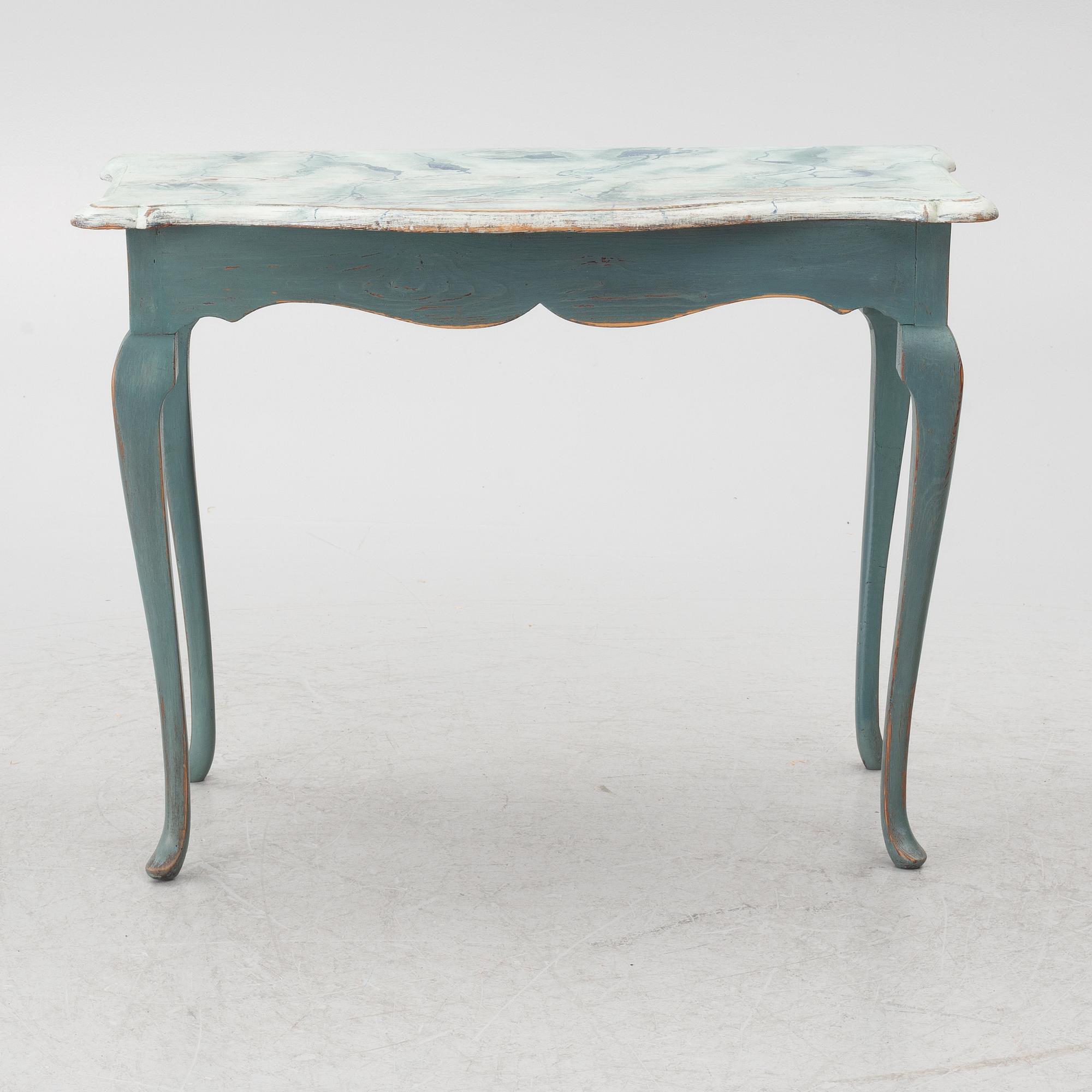 Console table, Sweden, latter part of the 18th century, Rococo.