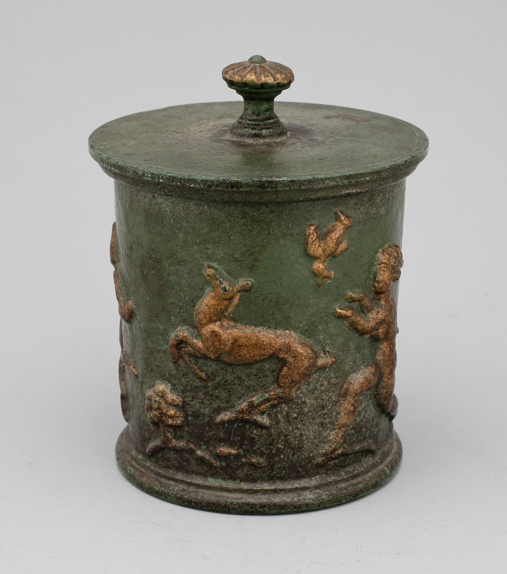 TOBAKSBURK, gjutjärn, Carl Elmberg, Näfveqvarns Bruk 1900-talets första hälft.