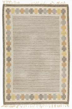 Ingegerd Silow, a flat waeve carpet, signed IS, ca. 240 x 161 cm.