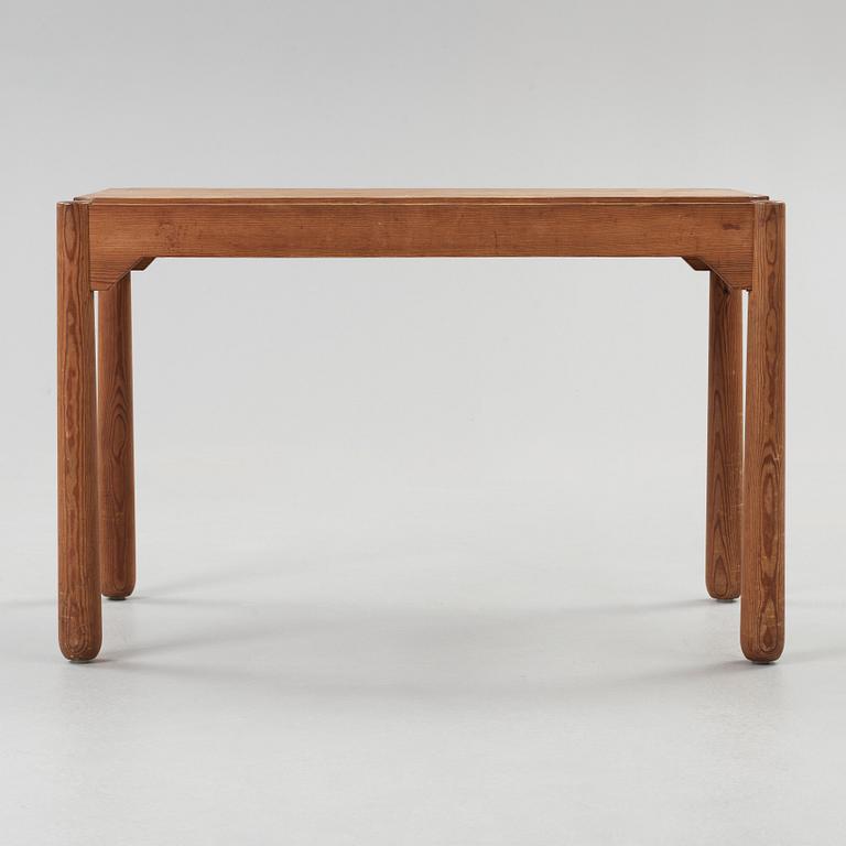 An Axel Einar Hjorth stained pine table, Nordiska Kompaniet, 1930's.