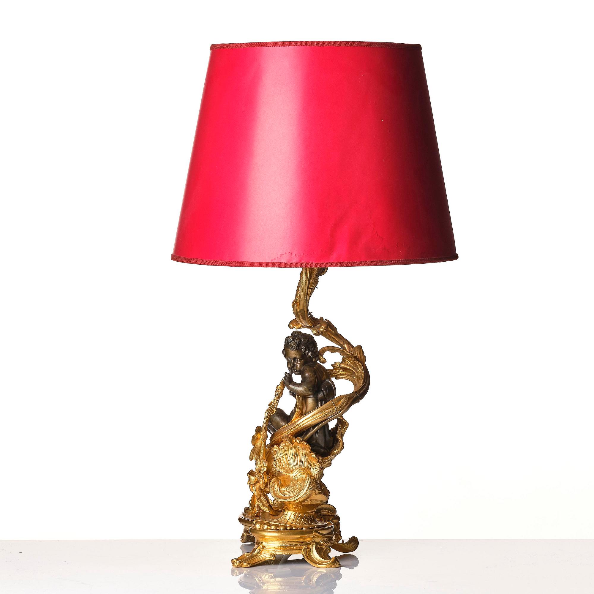 Bordslampa, Frankrike, 1800-talets slut, Louis XV-stil.