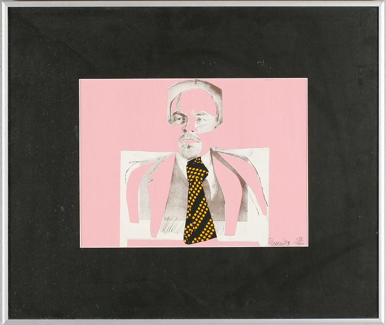 LARRY RIVERS, färglitografi, signerad och daterad 73, numrerad 181/300.