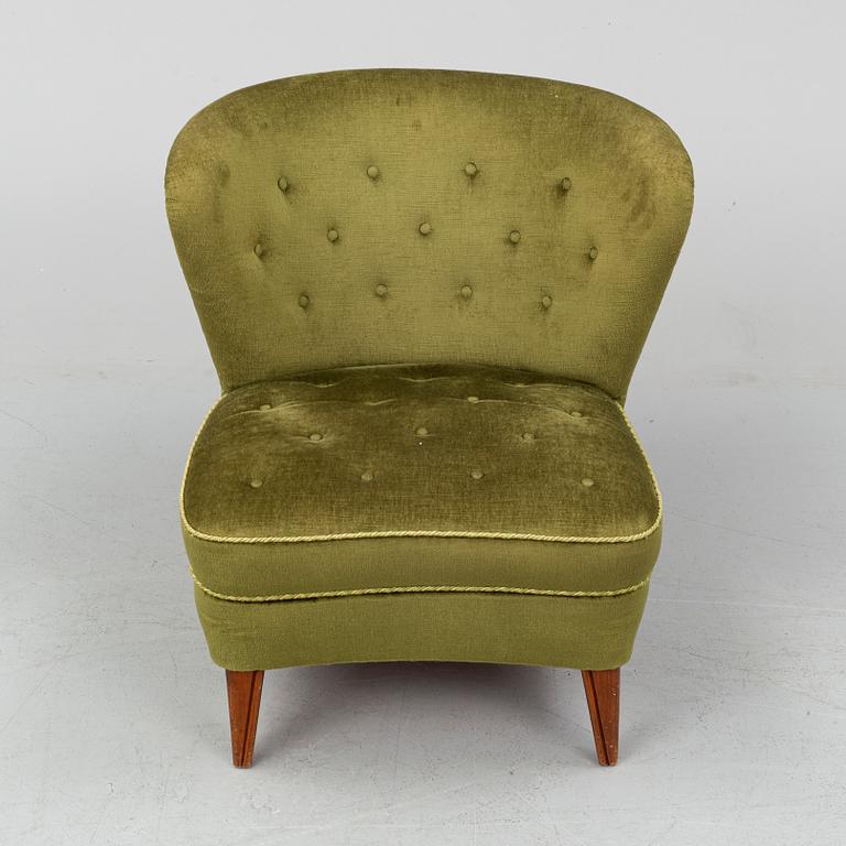 A Swedish Modern 1940s easy chair by Gösta Jonsson.