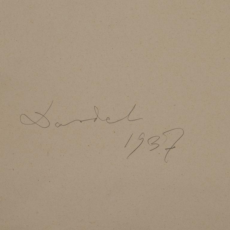 NILS VON DARDEL, teckning signerad och daterad 1937.