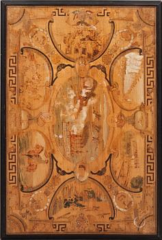 SALONGSMÖBLEMANG, 4 delar, nyrenässans/nyklassicism, 1900-talets första hälft.