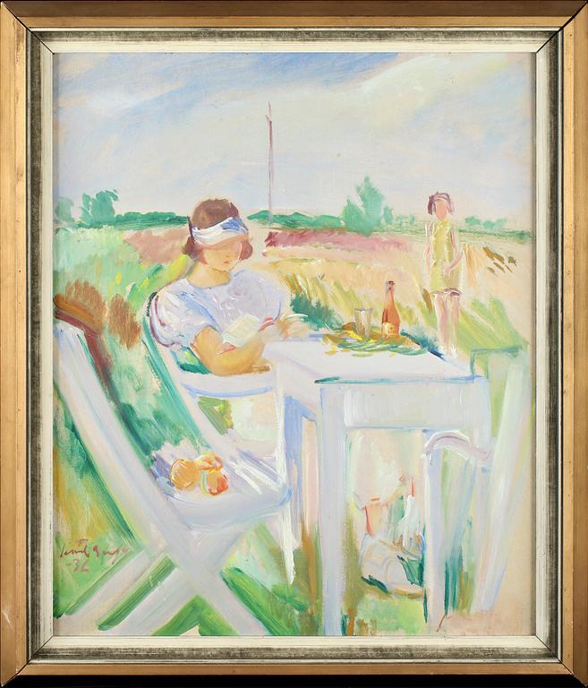 SVANTE BERGH, olja på pannå, sign och dat -36.