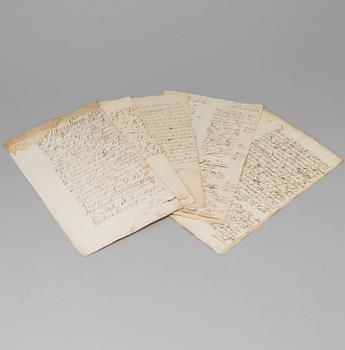 ROYAL DOCUMENTS, Sweden, early 18th century.