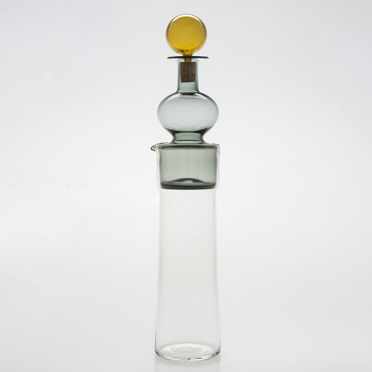 Kaj Franck, a decanter 'The Bells of Kremlin', signed K. Franck, Nuutajärvi, Notsjö -61.