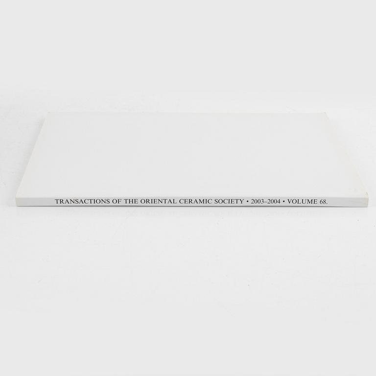 Books, 8 parts, "Transactions of the Oriental Ceramic Society", England.