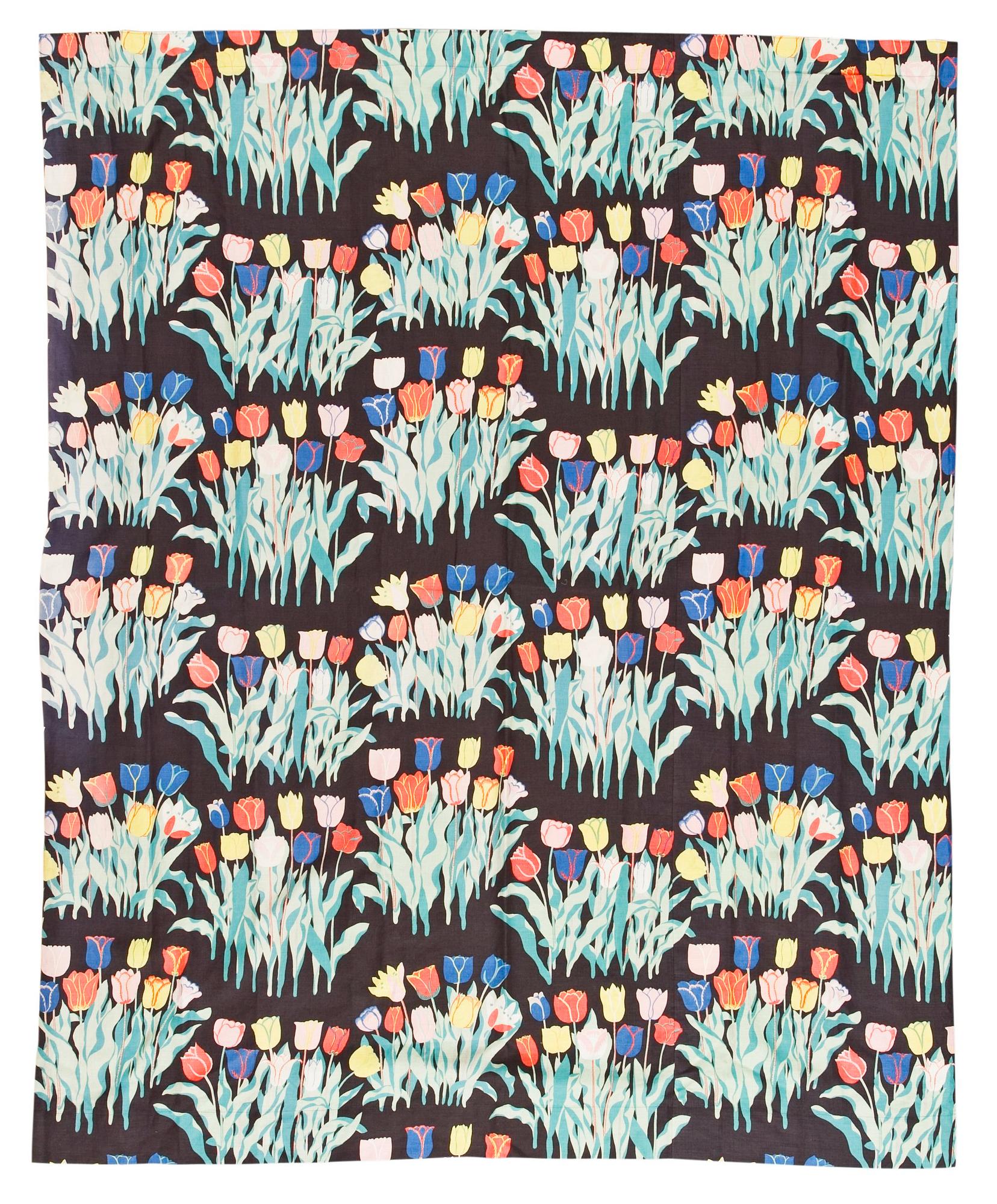 A set of Josef Frank curtains, "Tulip", Svenskt Tenn.
