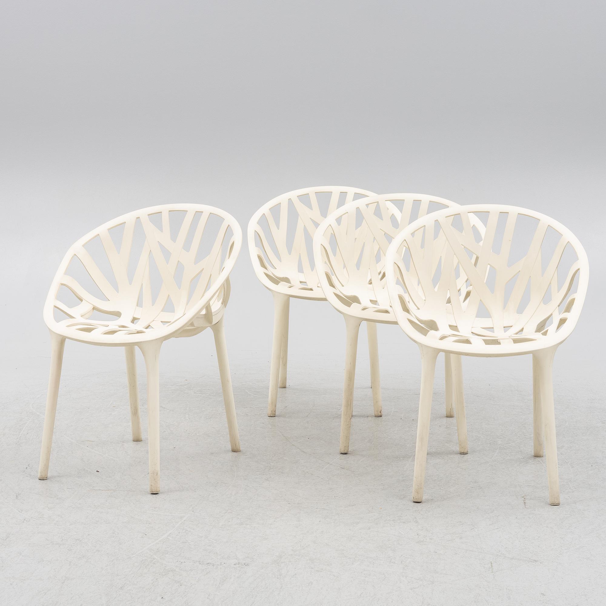 Ronan & Erwan Bouroullec, karmstolar, 4 st, "Vegetale Chair", Vitra.