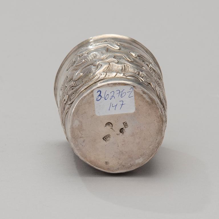 RYSK SILVERBÄGARE, Moskva 1779.