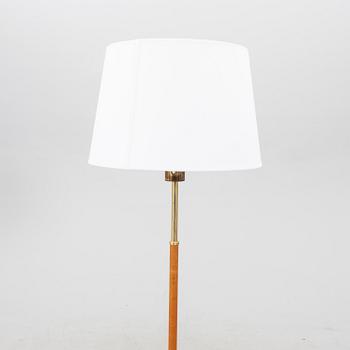 Hans Bergström, a brass and leather floor lamp Ateljé Lyktan.