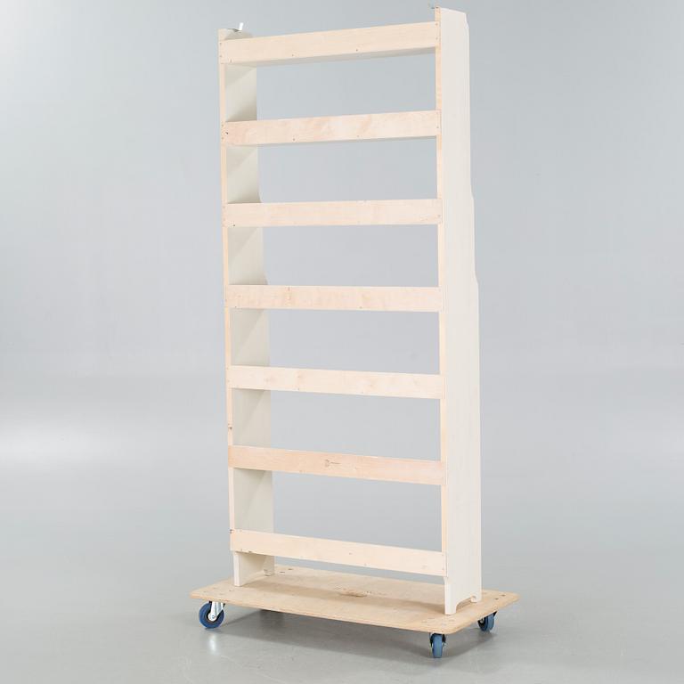 An "Ekolsund" shelf from the 18th cenutry collection, IKEA, 1990s.