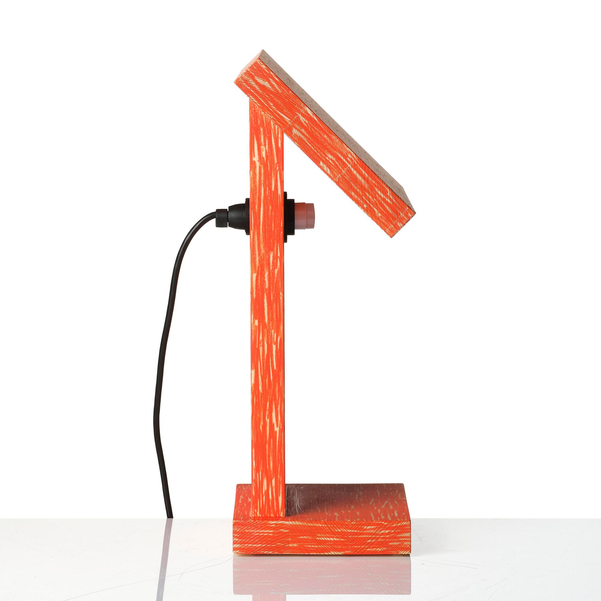 Adrian Bursell & Siri Svedborg, a "Crayon Pine Lamp", executed in their own studio, Stockholm, 2026.