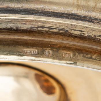 A Swedish late 19th century silver plated tankard, mark of GAB (Guldsmedsaktiebolaget), Stockholm.