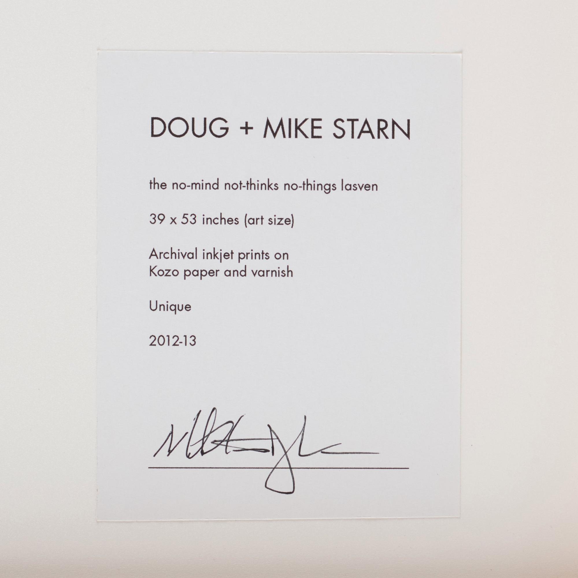 Mike & Doug Starn (Starn Twins), 'The no-mind not-thinks no-things lasven', 2012-2013.
