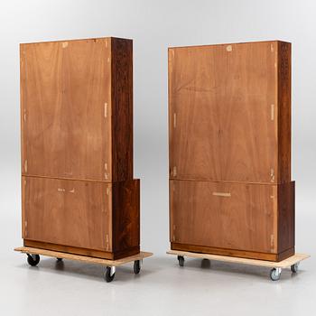 A pair of rosewood bookcases, Denmark, 1960s/70s.