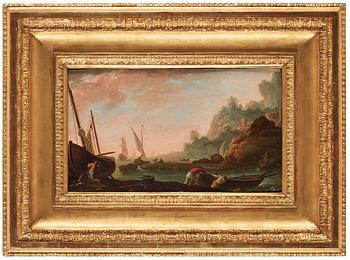 Johan Sevenbom Attributed to, Costal landscapes (a pair).