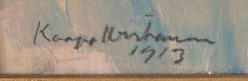 Kaapo Wirtanen, oil on board, signed and dated 1913.