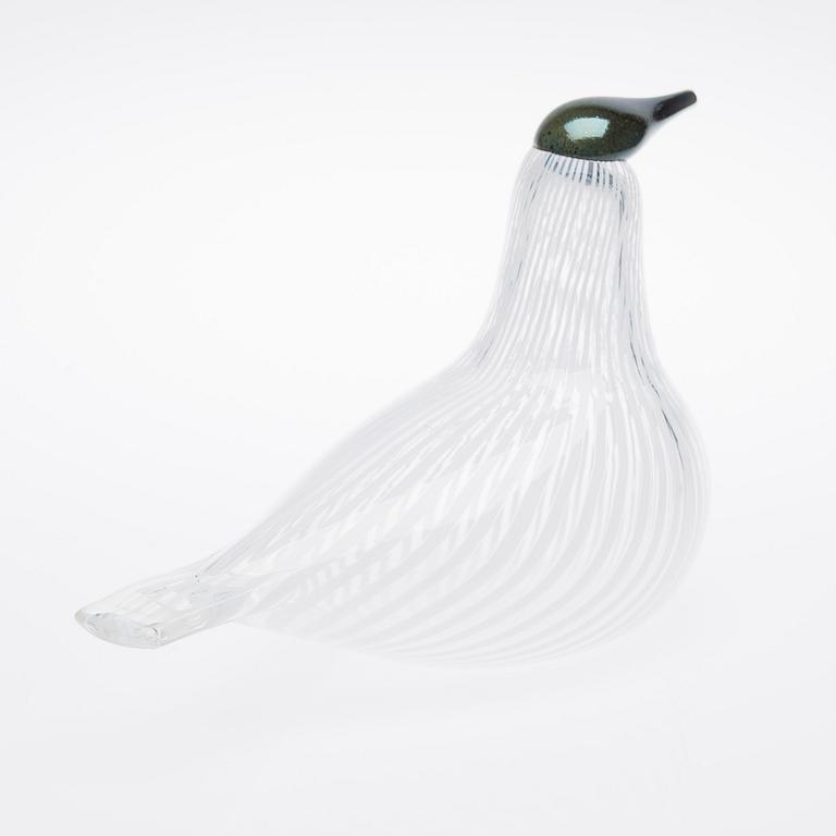 OIVA TOIKKA, FÅGEL, Suomen Sotka. Signerad  O.Toikka, Nuutajärvi 1992, 80/1992.