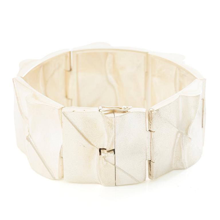 Björn Weckström, Bracelet, sterling silver, Finland, 1974. For Lapponia.