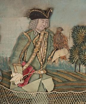 A Swedish decoupage, dated 1751.