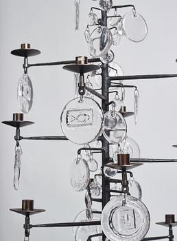 Erik Höglund, a sixteen light chandelier, Boda, Sweden.