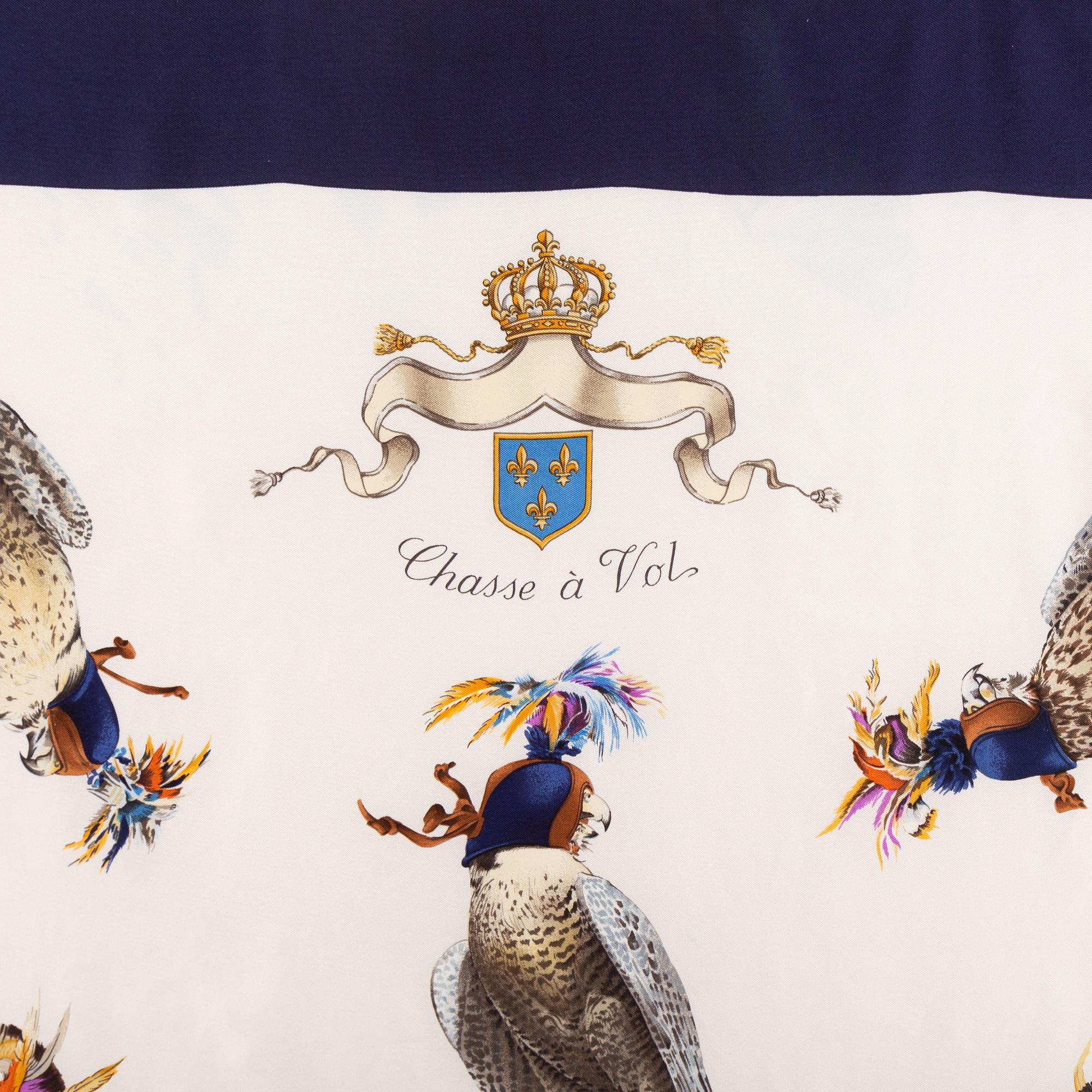 Chasse à Vol スカーフ Hermès, a 'Chasse à Vol' silk scarf. - Bukowskis