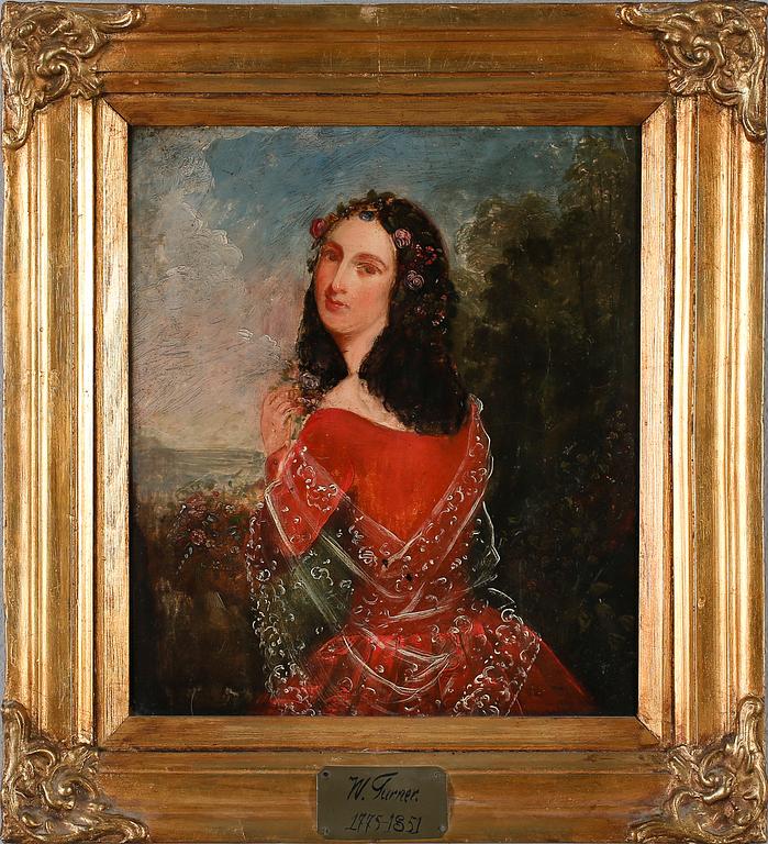 OKÄND KONSTNÄR, olja på pappannå, osignerad, England, 1800-tal.