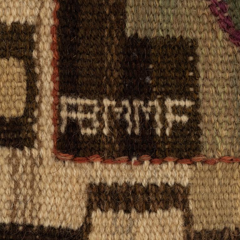 Märta Måås-Fjetterström, vävnad, "Maskros", AB MMF, 1900-talets andra hälft.